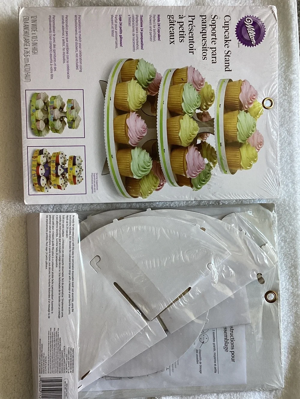 Wilton White Cardboard Cupcake Stand, (Two stands included)